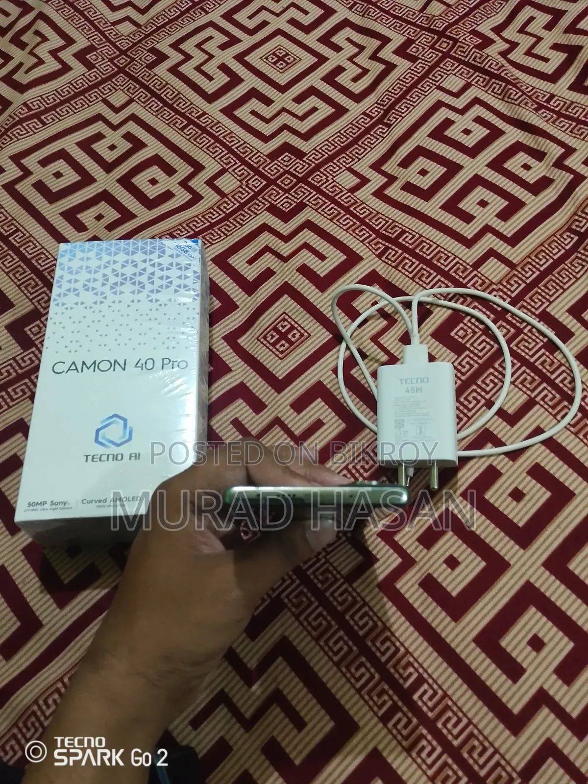 Tecno Camon 40 Pro 4G 256 GB White