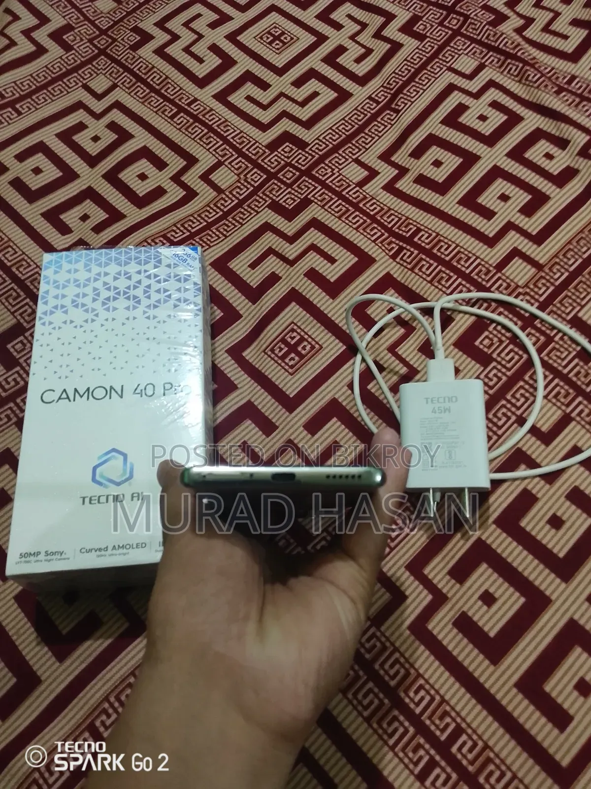 Tecno Camon 40 Pro 4G 256 GB White