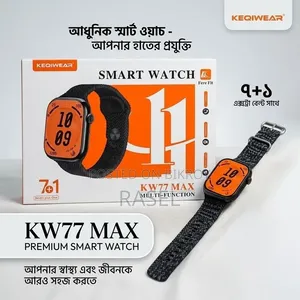 Keqiwear KW77 Max 7-in-1 Premium Smartwatch Combo With Fere Fit App
