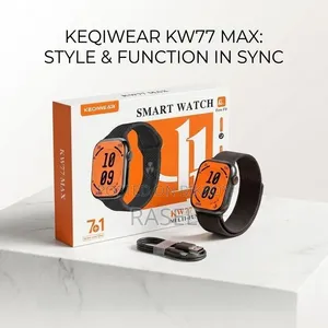 Keqiwear KW77 Max 7-in-1 Premium Smartwatch Combo With Fere Fit App