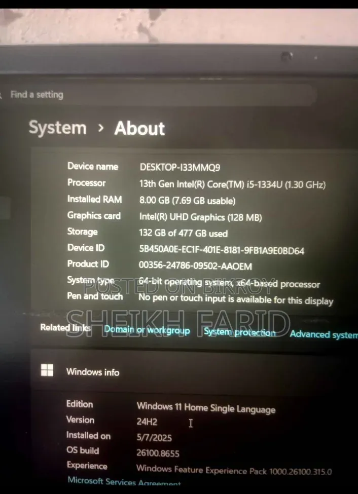 Laptop Dell Inspiron 15 8GB Intel Core i5 SSHD+SSD 512GB