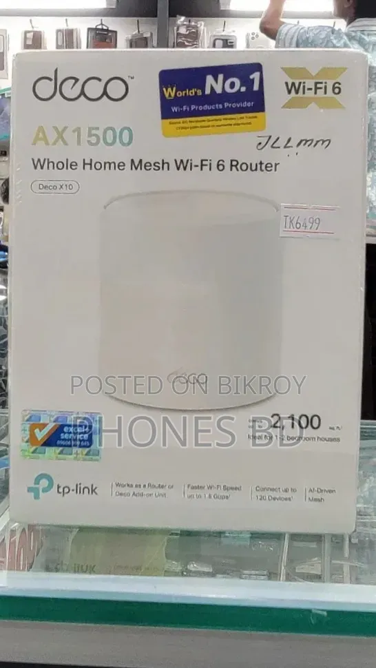TP-Link Deco X10 AX1500 Dual-Band Mesh Router (1 Pack)