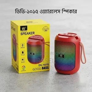Product Title: DV-1015 RGB Wireless Bluetooth Speaker With Good  - Red