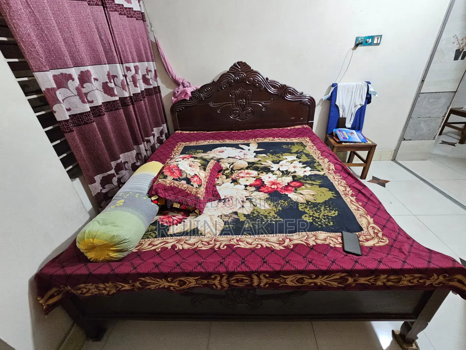 Original Loha Wood Bed ( 6ft × 7 Ft )