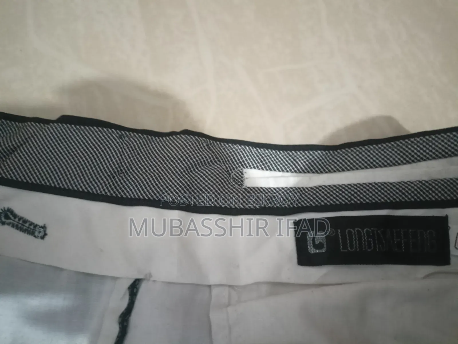 Imported Korean Textured Double Pleated Charcoal Formal Pant