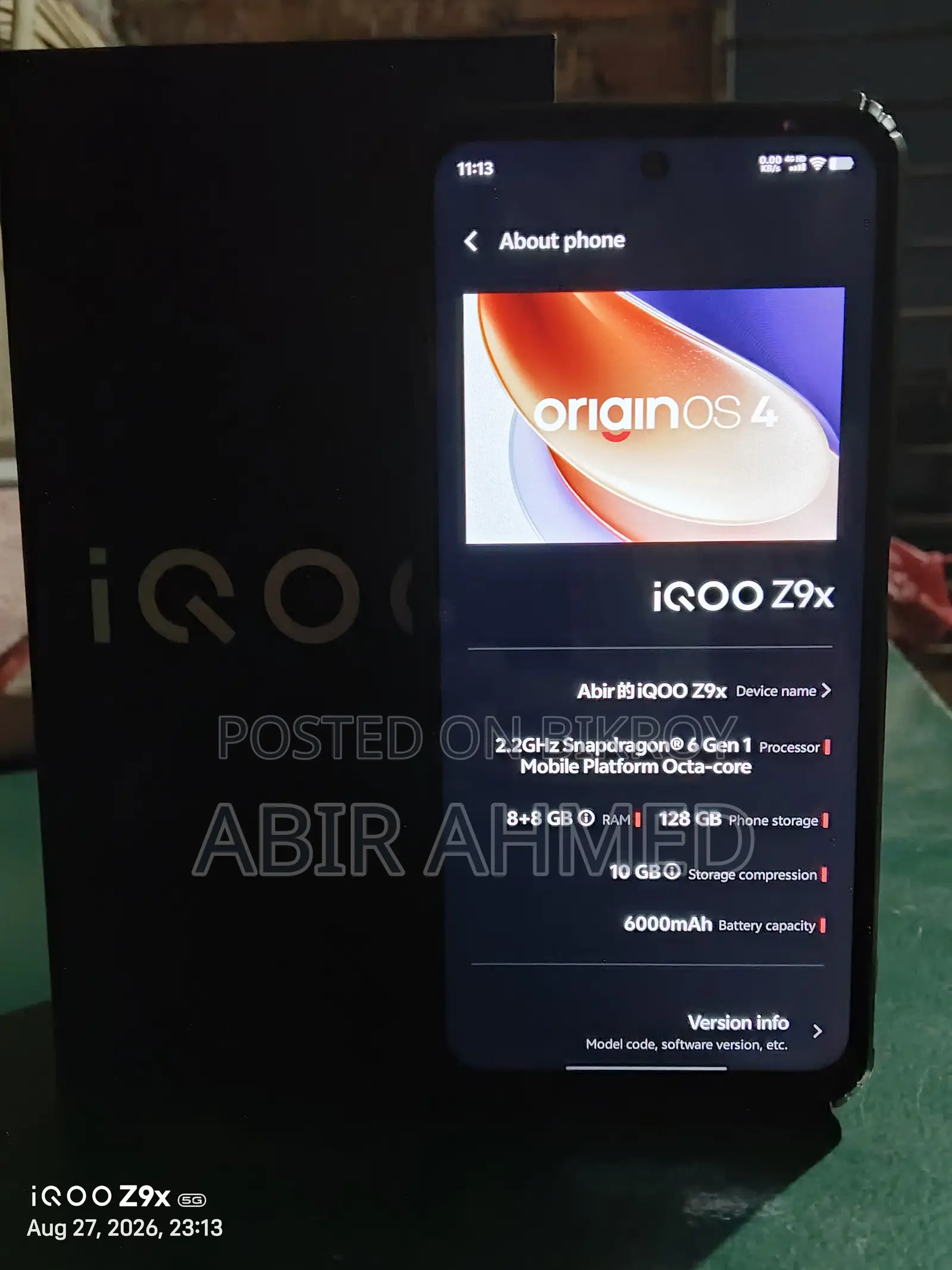 iQOO Z9x 128 GB Black