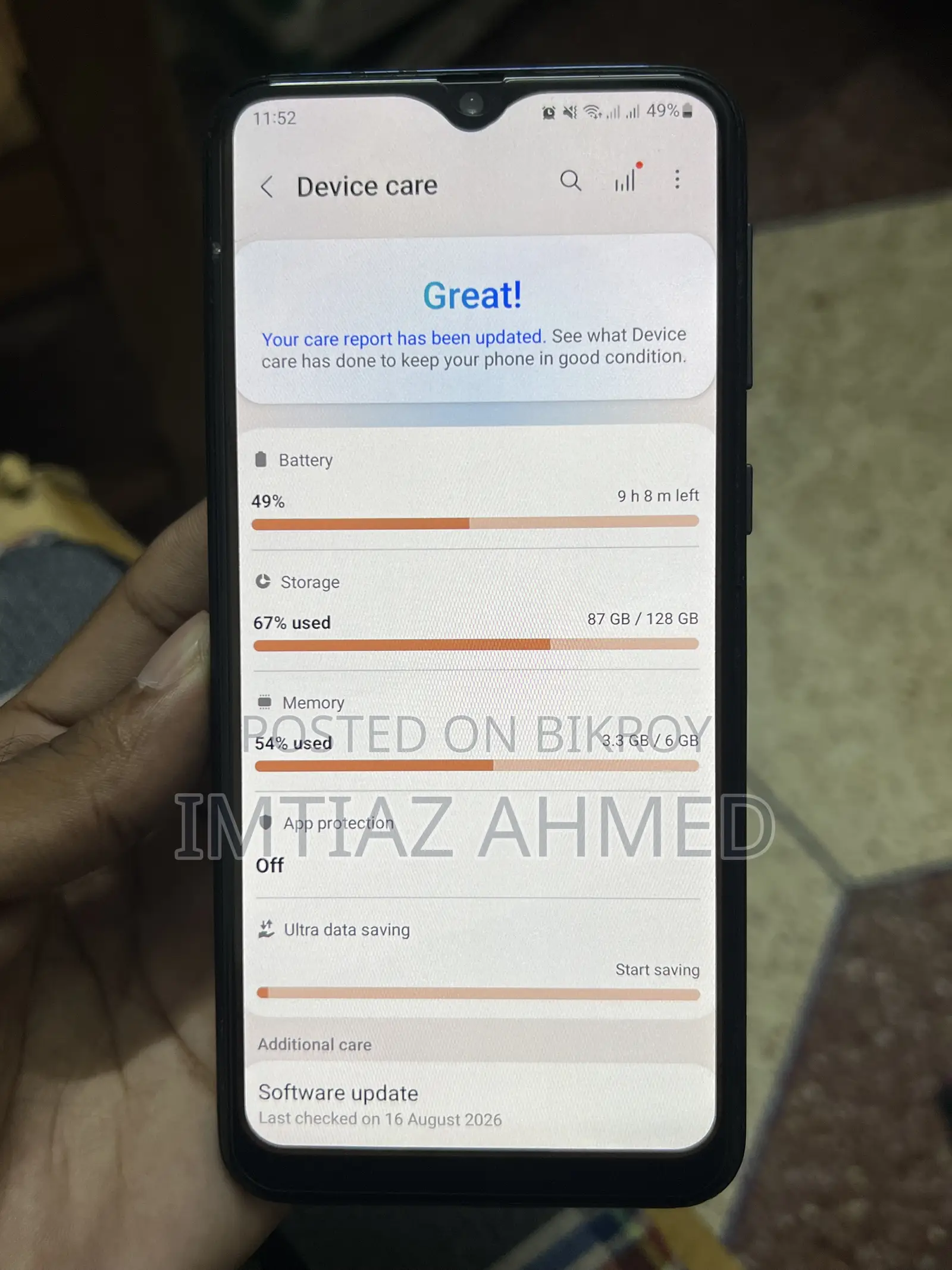 Samsung Galaxy M21 128 GB Blue