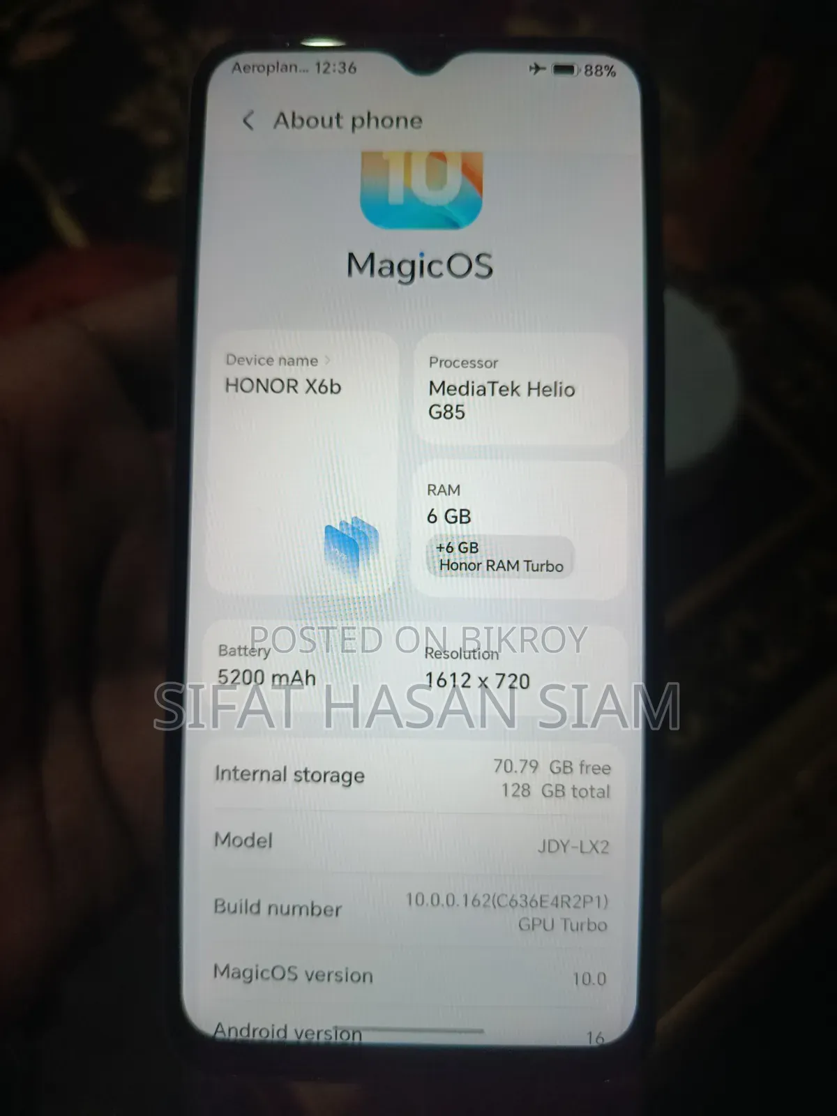 Honor X6b 128 GB Pink