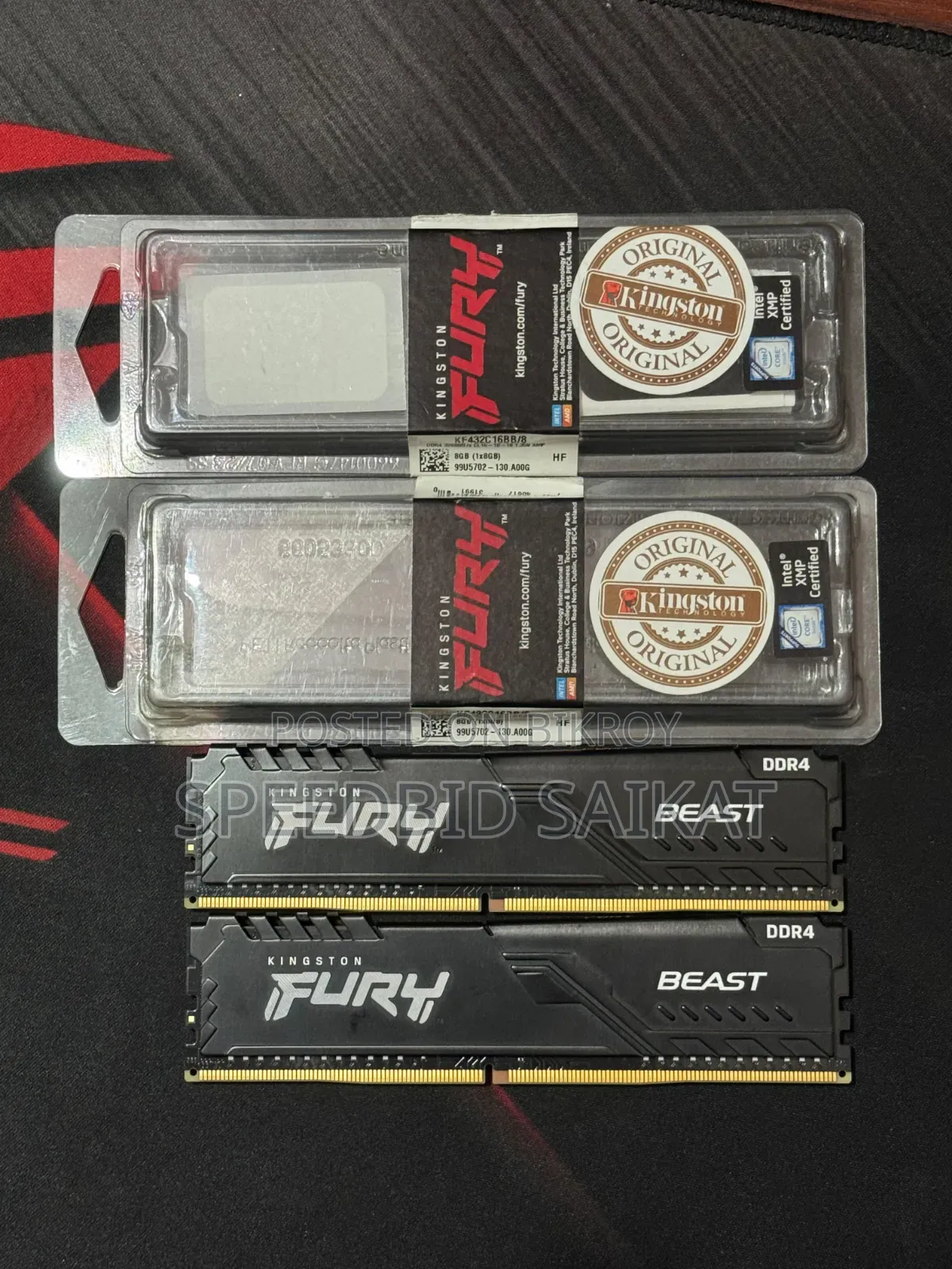 Kingston Fury 8GB DDR4 3200MHz Desktop RAM for Sale