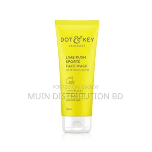 Dot & Key Lime Rush Sports Face Wash for Oil & Sweat Control – 100ml