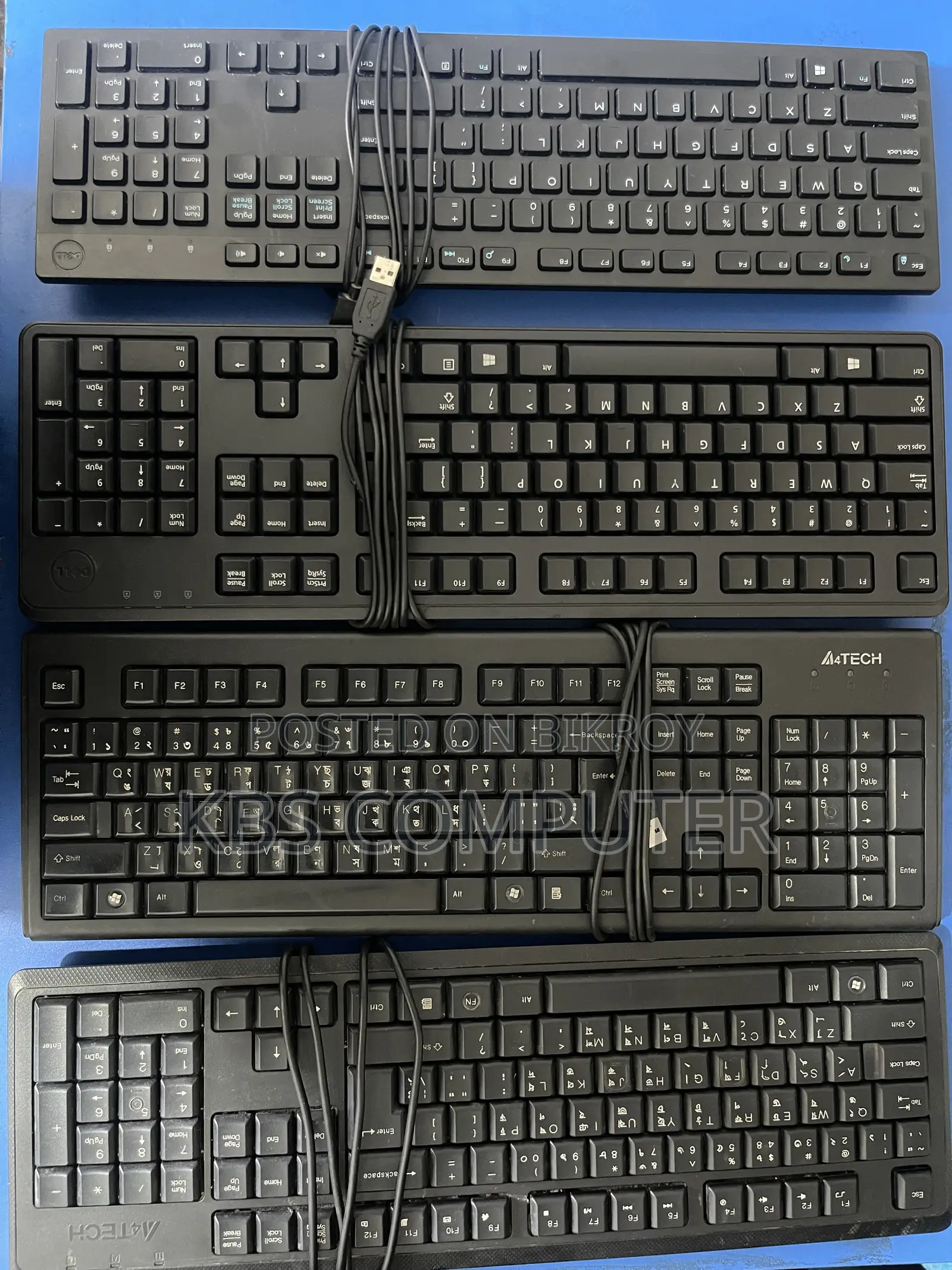 Dell HP A4tech ORIGINAL Used Keyboard