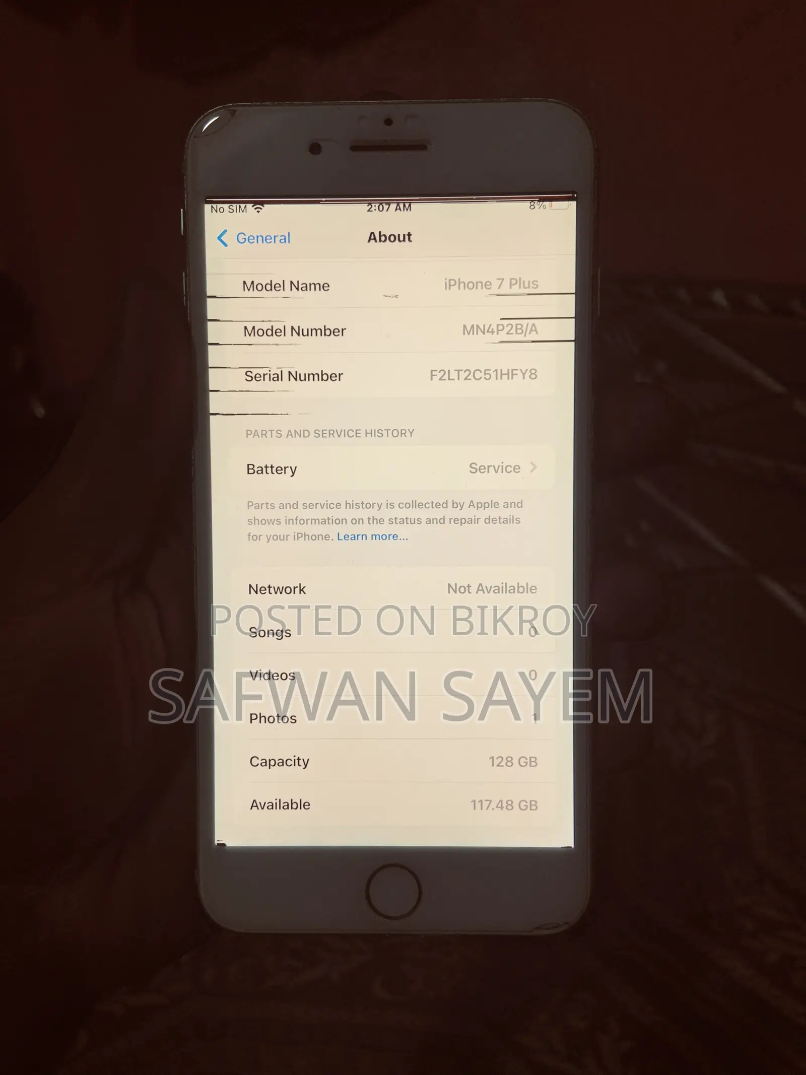 Apple iPhone 7 Plus 128 GB Silver