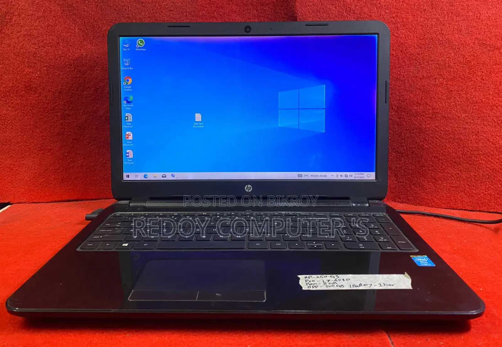 Laptop HP 250 G3 8GB Intel Core i7 HDD 500GB