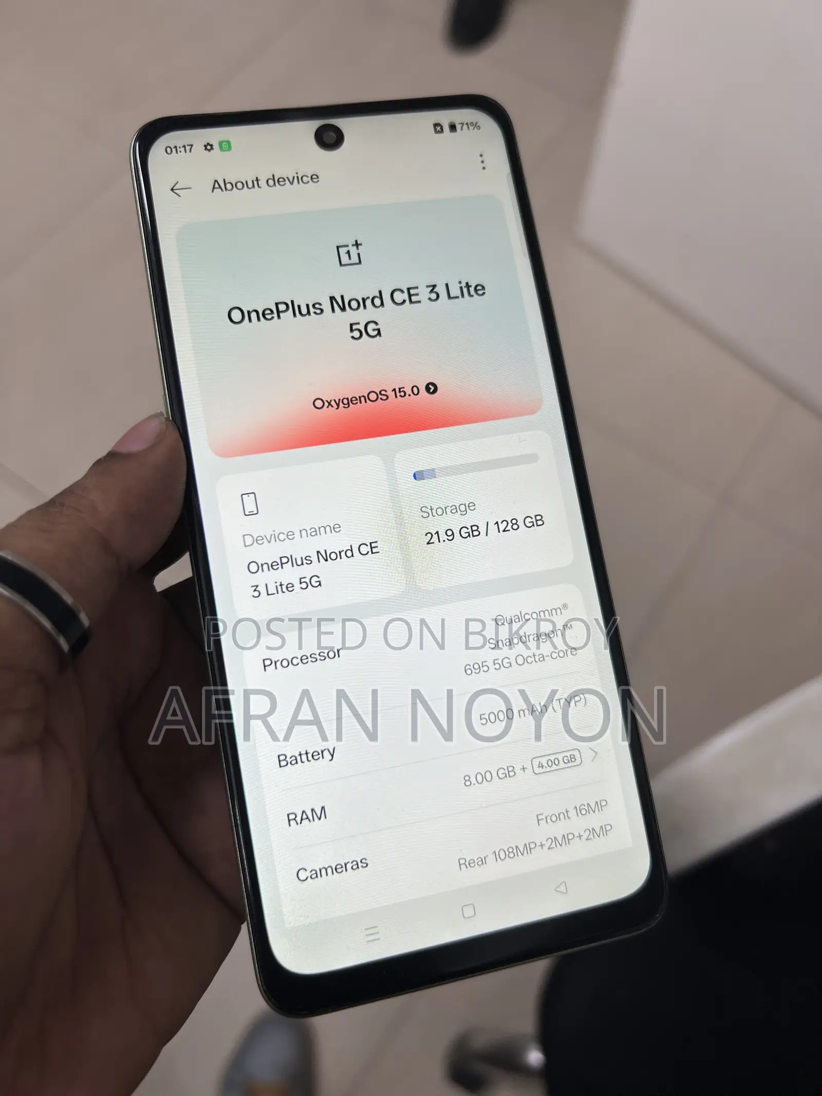 OnePlus Nord CE 3 Lite 5G 128 GB Green