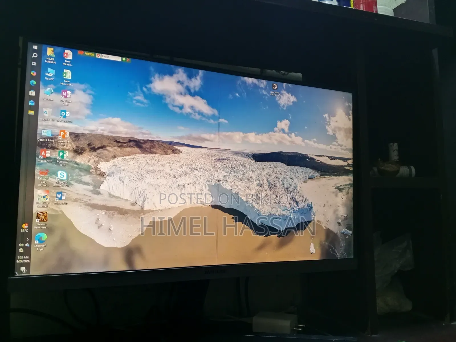 Desktop Computer 4GB Intel Core i3 SSD 256GB