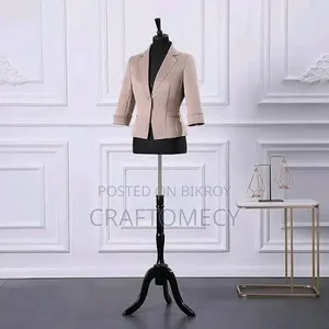 Professional Grade Half Body Mannequin With a Wooden Stand