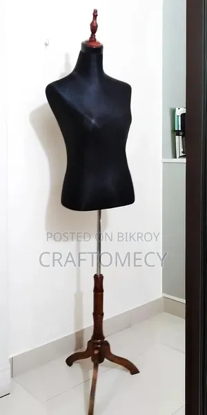 Professional Grade Half Body Mannequin With a Wooden Stand