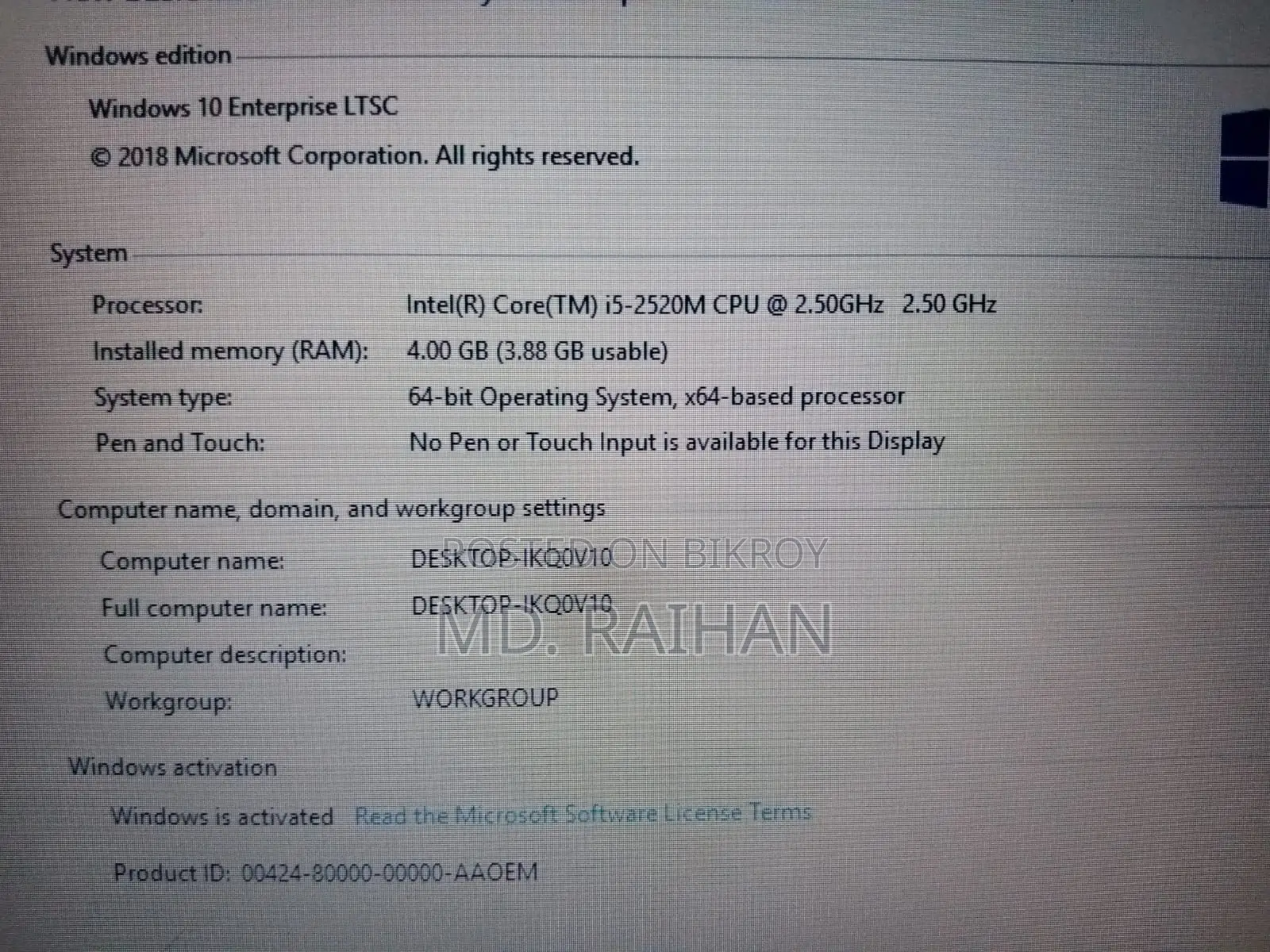 Laptop Dell Latitude E6420 4GB Intel Core I5 HDD 320GB