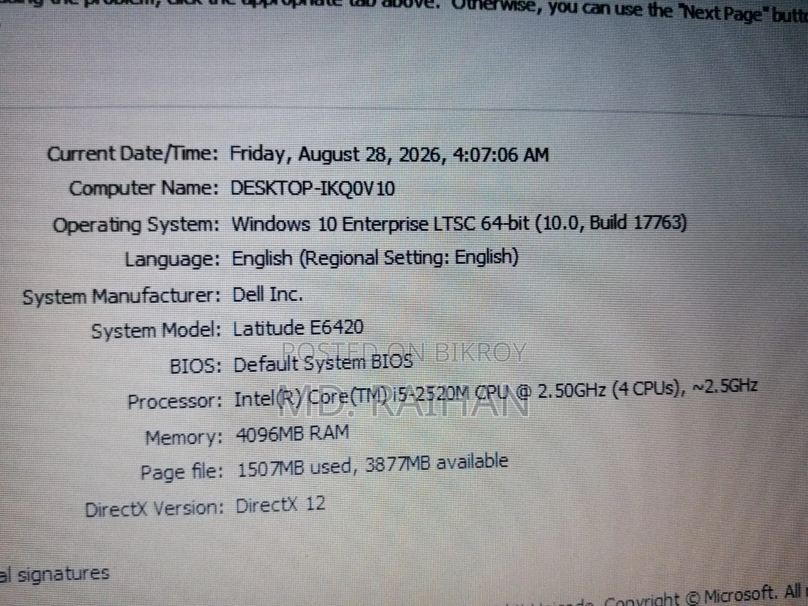 Laptop Dell Latitude E6420 4GB Intel Core I5 HDD 320GB