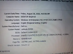 Laptop Dell Latitude E6420 4GB Intel Core I5 HDD 320GB