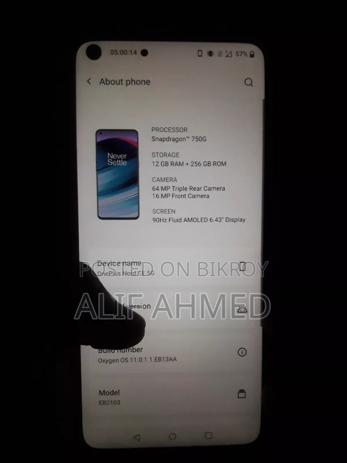 OnePlus Nord CE 5G 256 GB Black