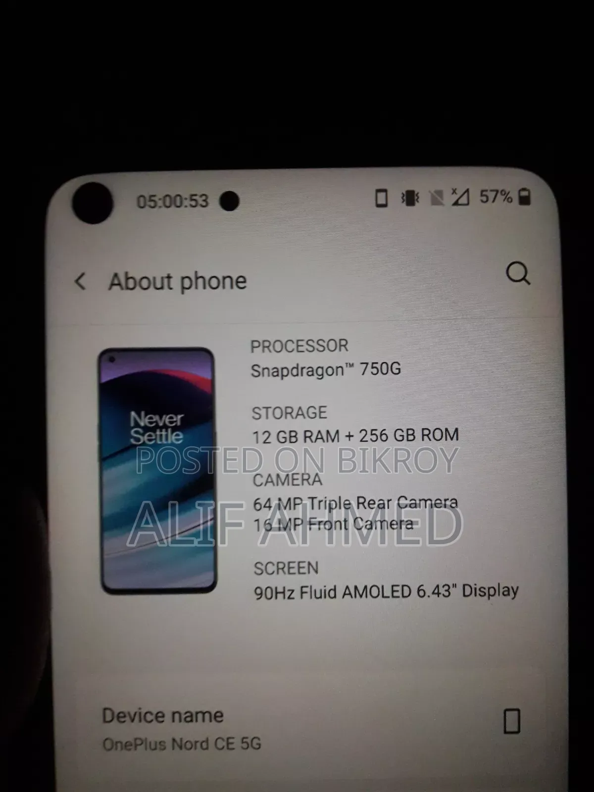 OnePlus Nord CE 5G 256 GB Black