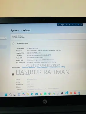 Laptop HP 240 G8 8GB Intel Core i5 SSD 256GB