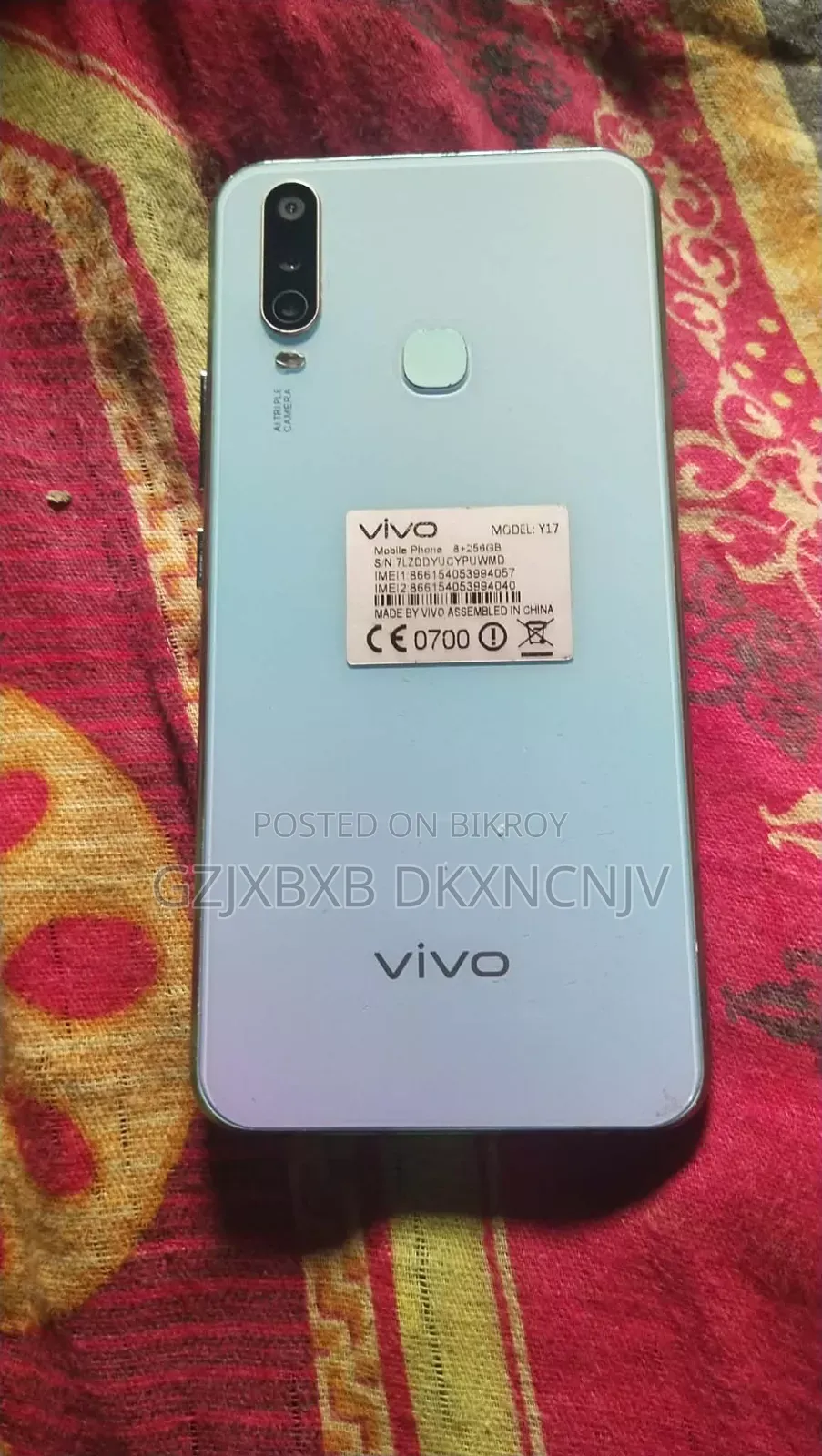 Vivo Y17 256 GB Pink