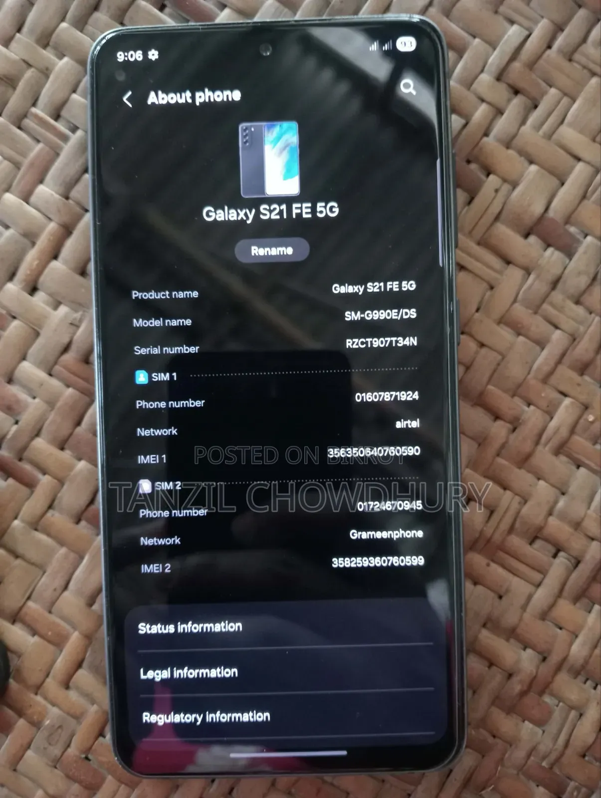 Samsung Galaxy S21 5G 256 GB Black