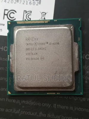 Intel Core I5-4590 Quad Core 3.3 GHz PC Processor | Corner Broken