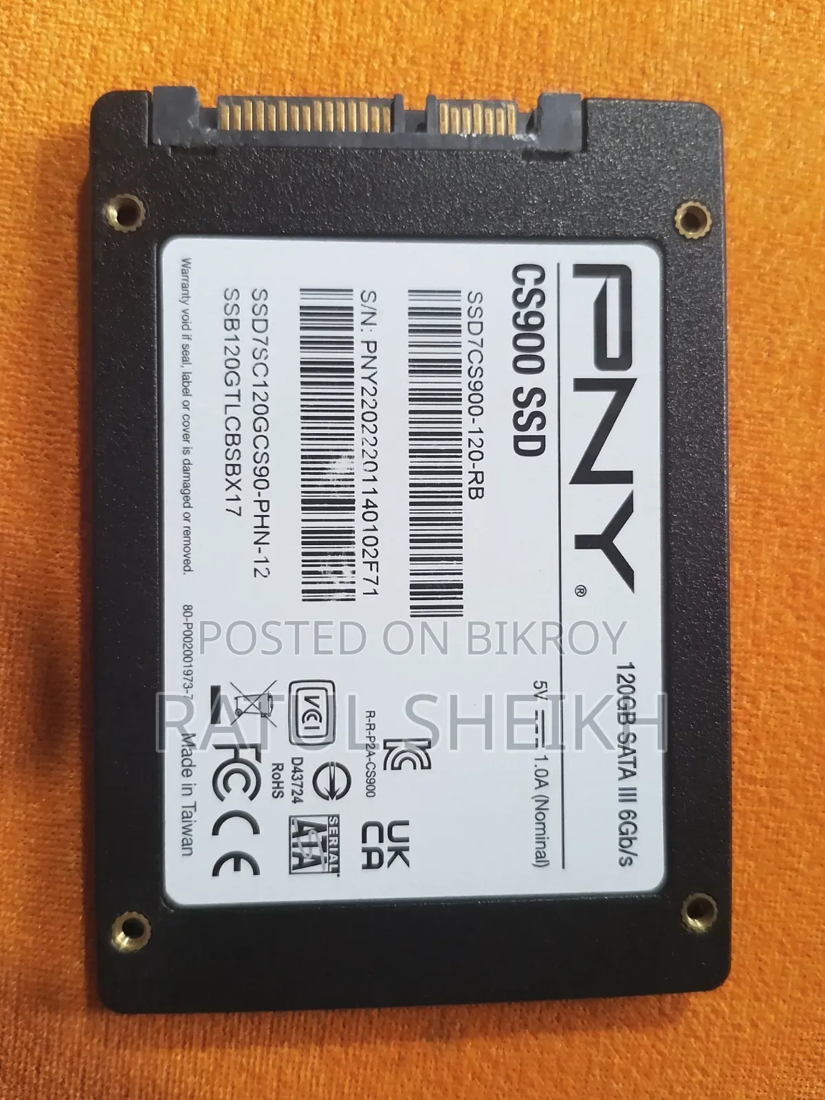 Pny Cs900 120gb 2.5" Sata Iii Internal SSD | Dead SSD