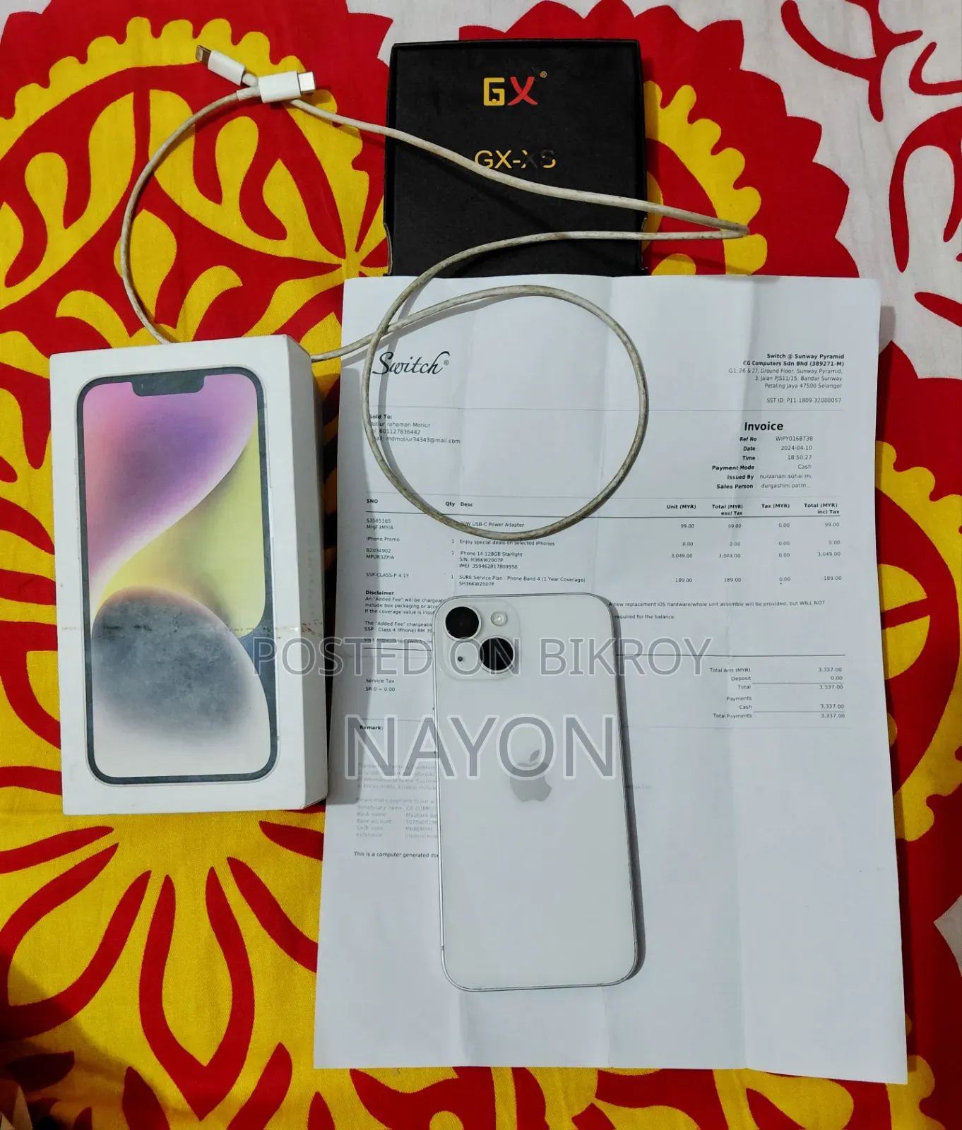 Apple iPhone 14 128 GB White