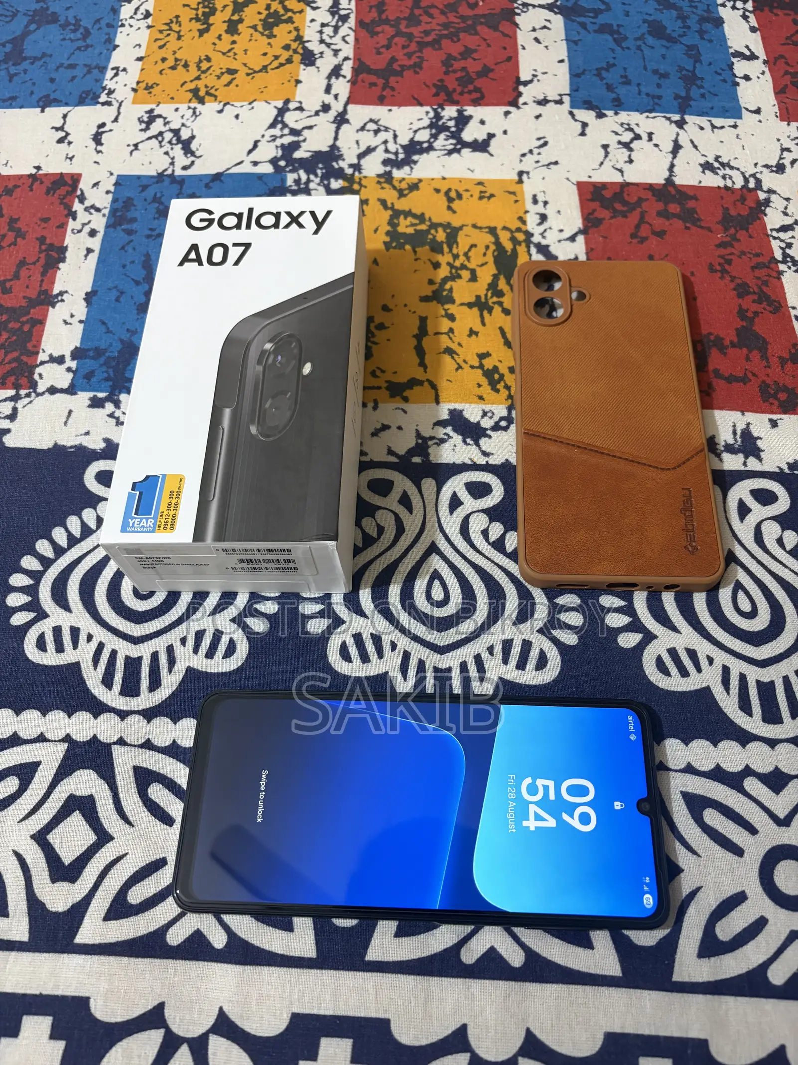 New Samsung Galaxy A07 4G 64 GB Black