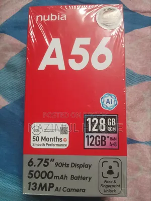 New ZTE Blade A56 128 GB Black