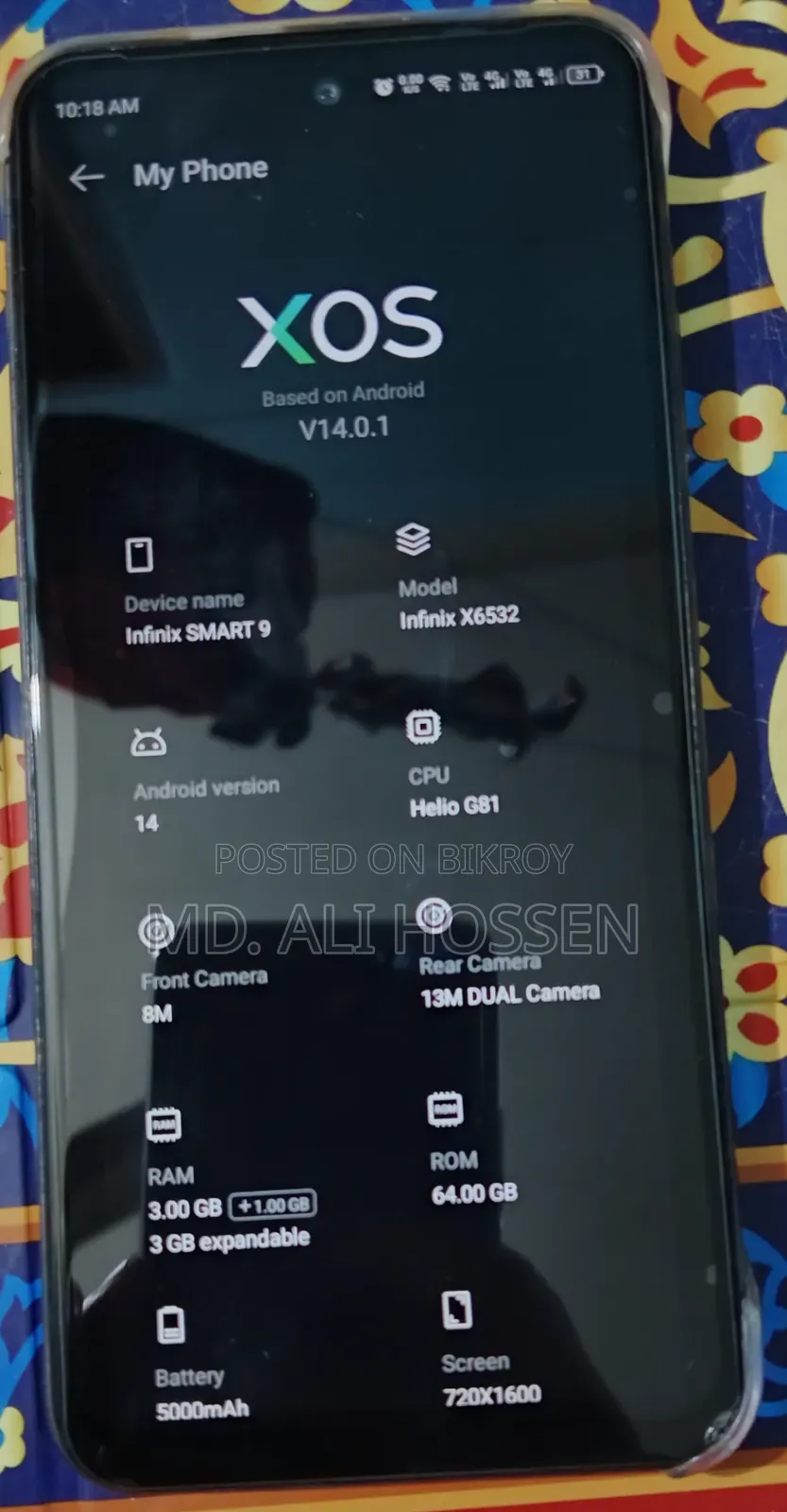 Infinix Smart 9 64 GB Silver