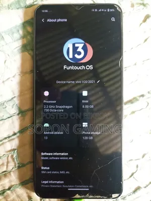 Vivo V20 2021 128 GB Blue