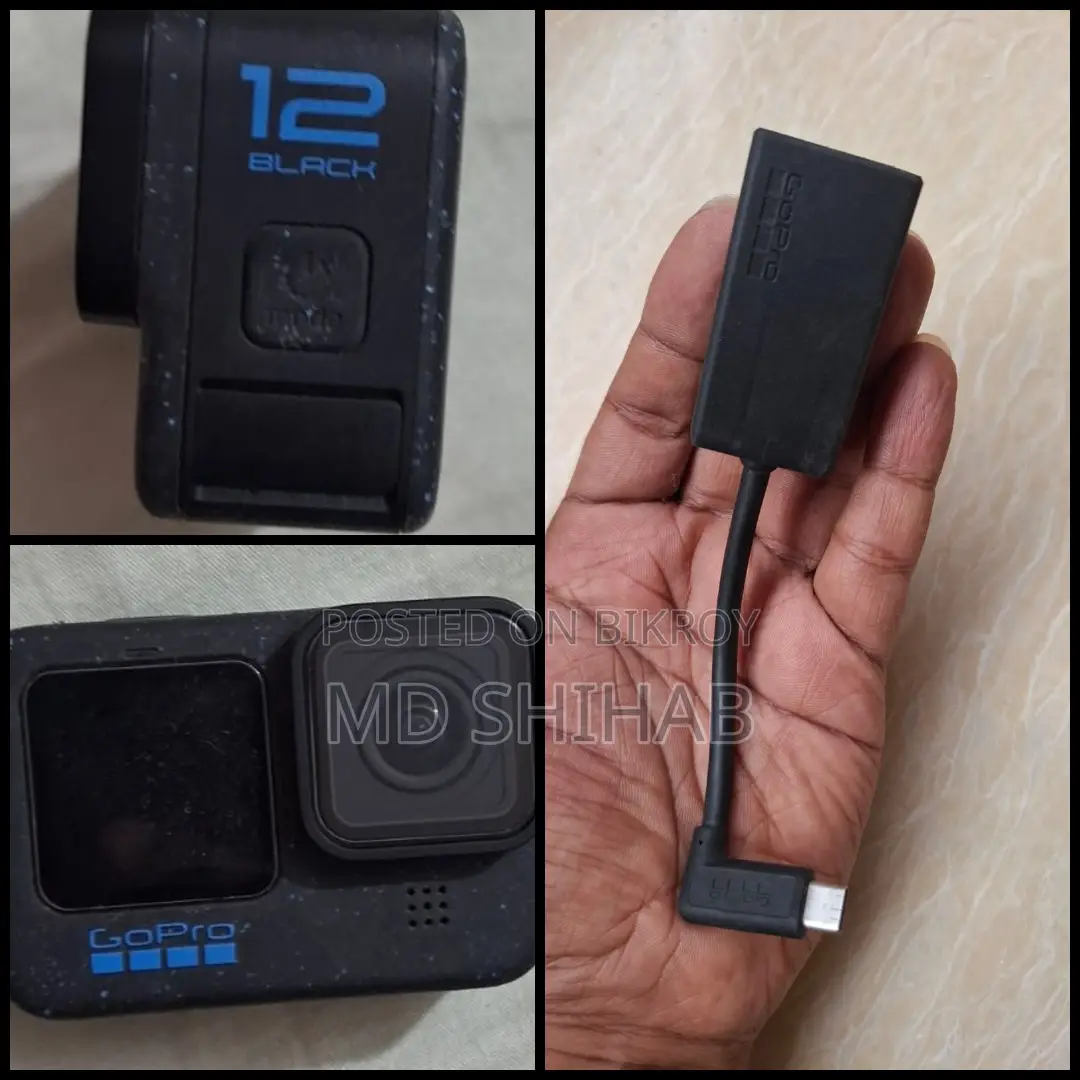 GoPro Hero 12 Black With Original GoPro Mic Adapter
