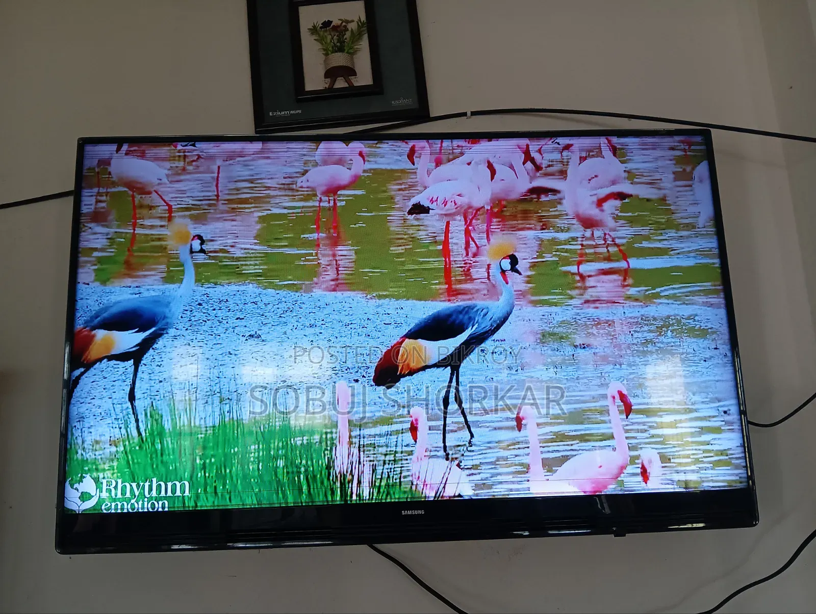 Samsung 43" Full HD TV + Android Box, Remote ও কাগজপত্রসহ