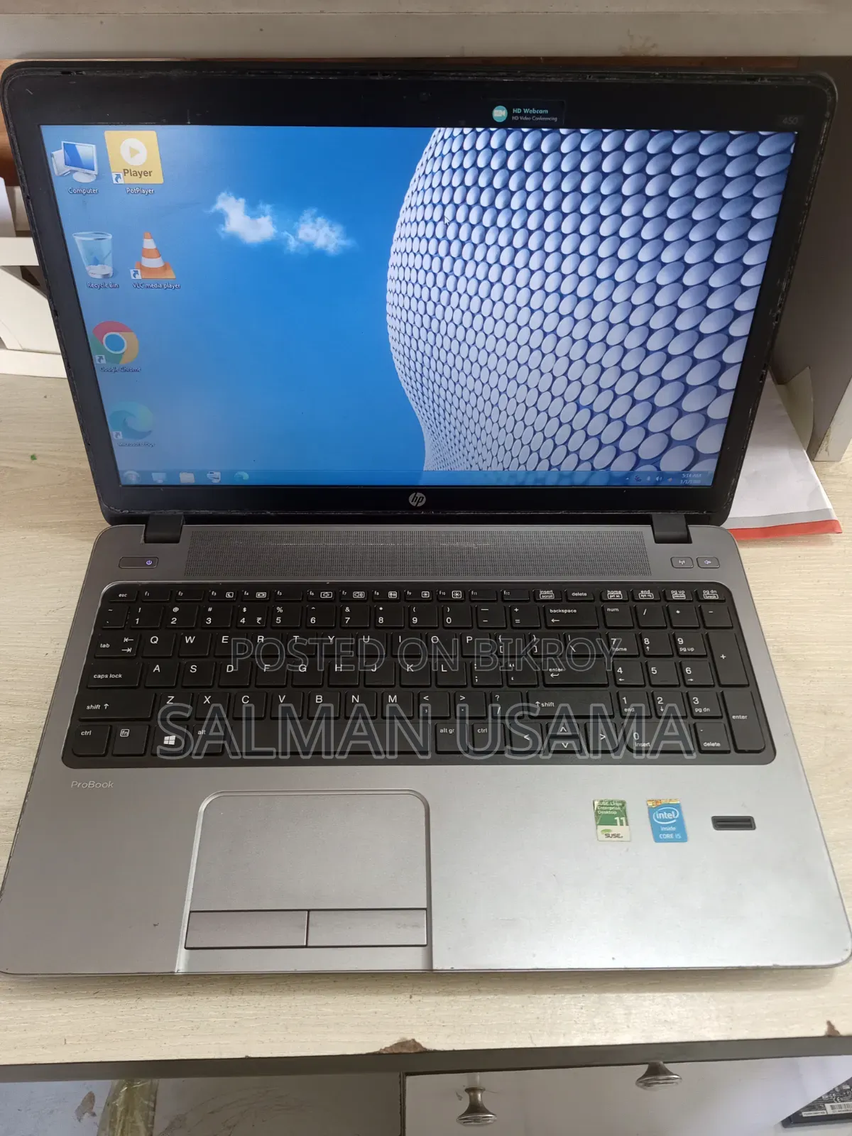 Laptop HP ProBook 450 4GB Intel Core i5 HDD+SSD 256GB