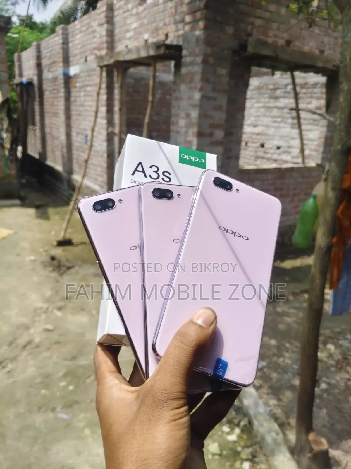 New Oppo A3s 256 GB Pink
