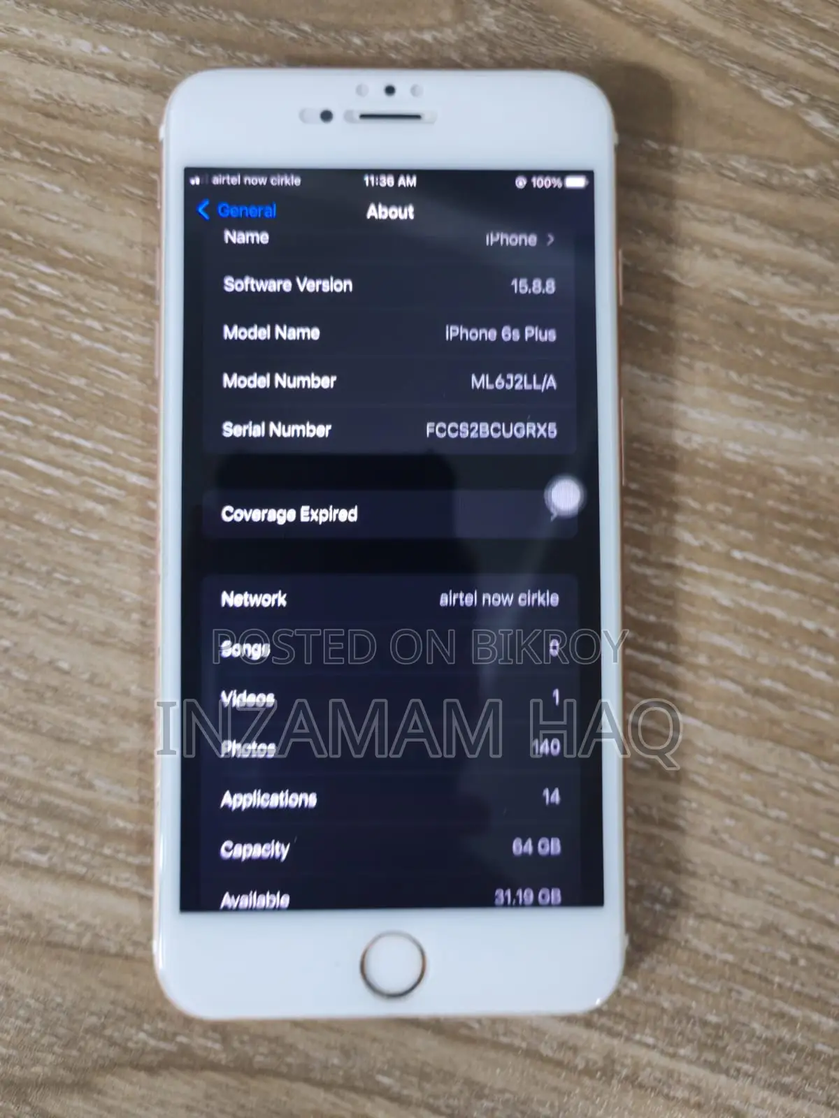 Apple iPhone 6s Plus 64 GB Rose Gold