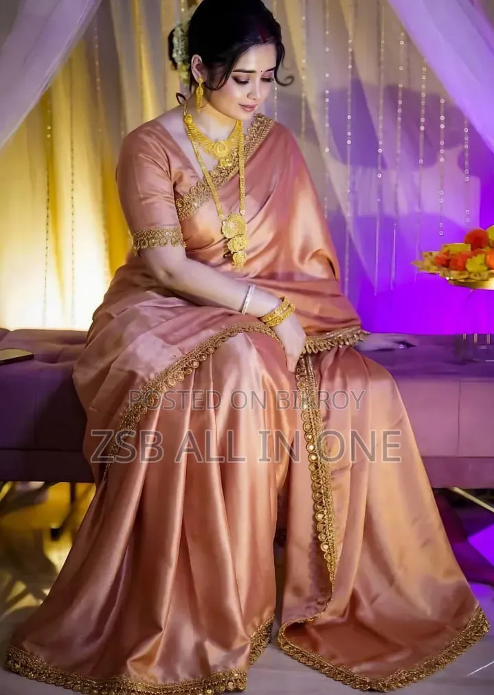 Indian Tuba Lama Silk Saree