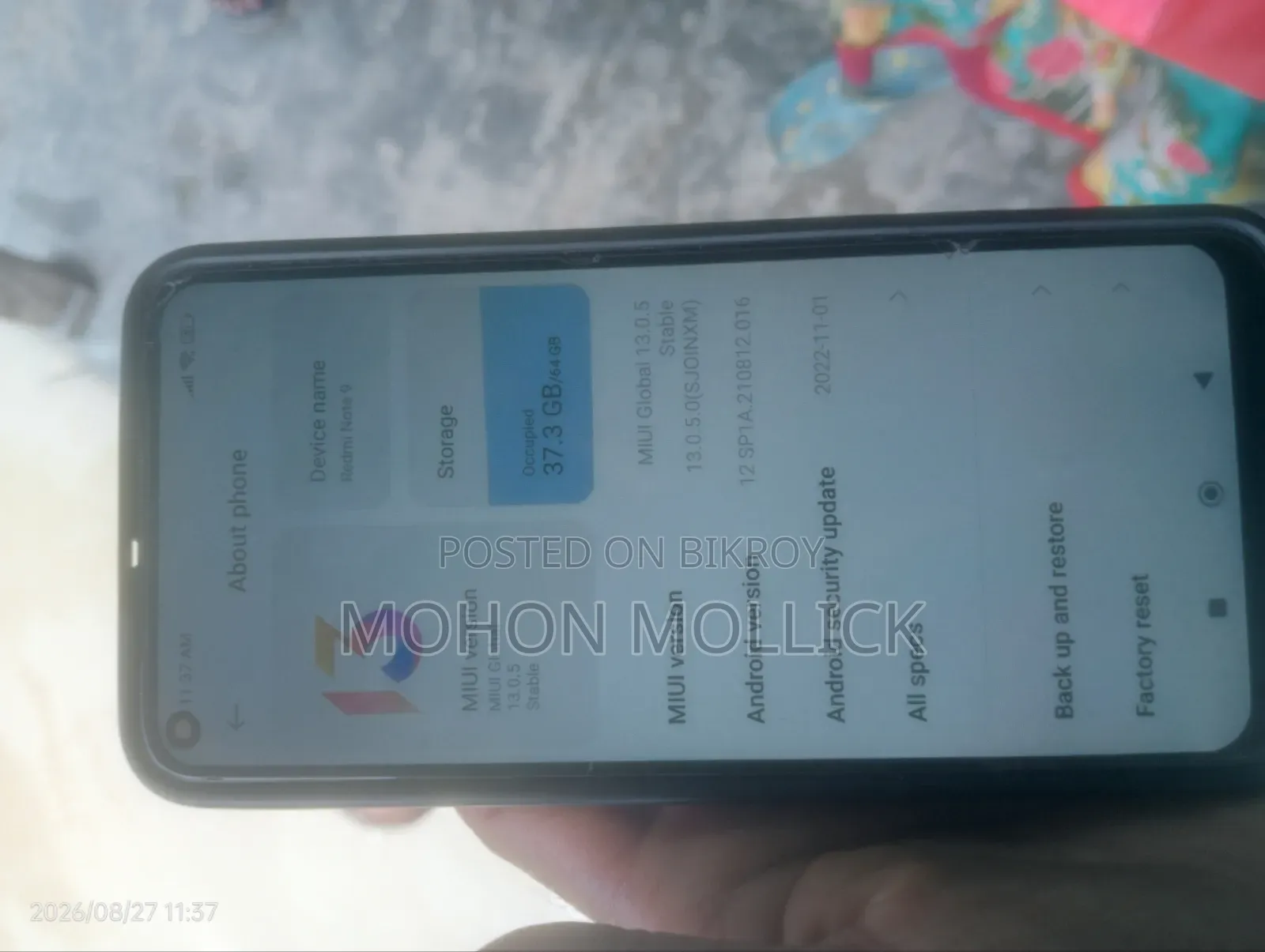 Xiaomi Redmi Note 9 64 GB Black