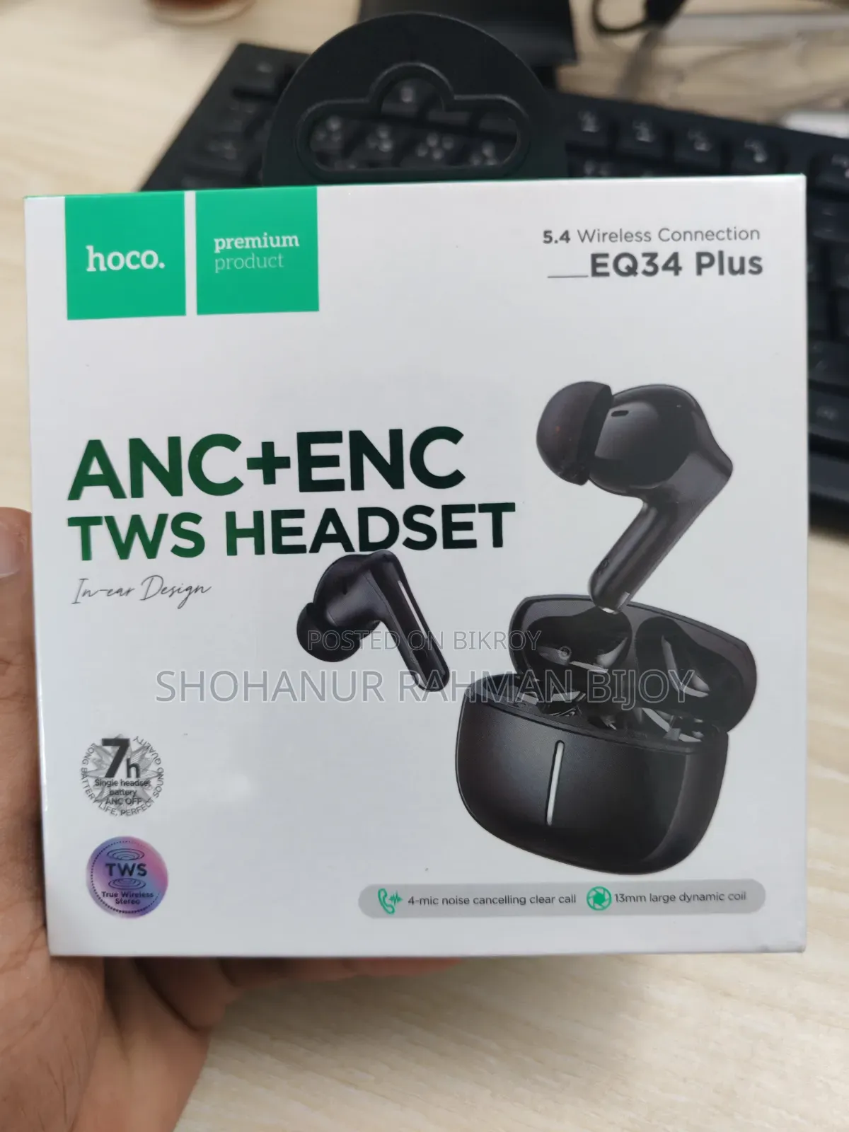 Eq34 Plus Anc+enc TWS Earbud