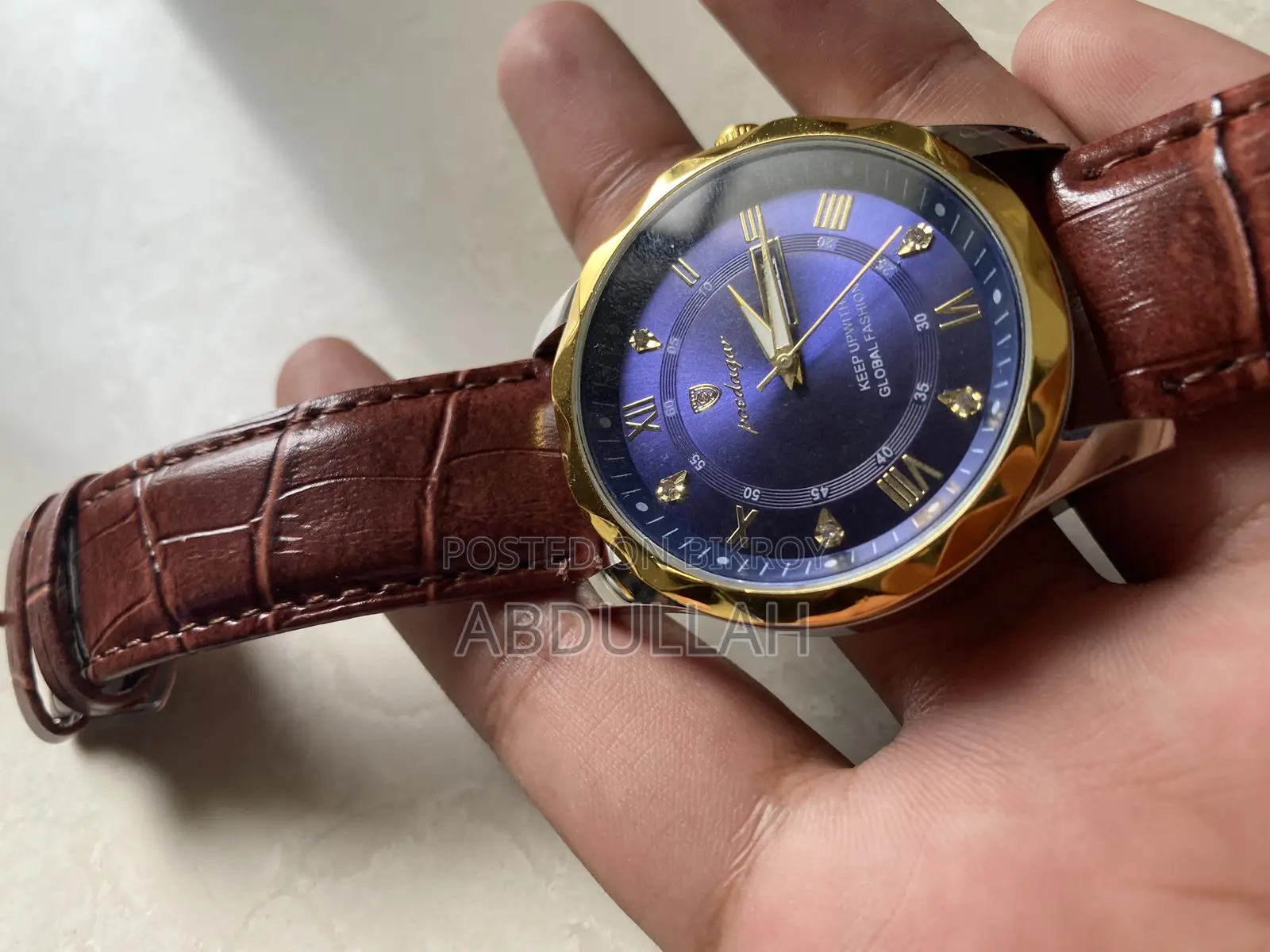 Leather Golden Watch