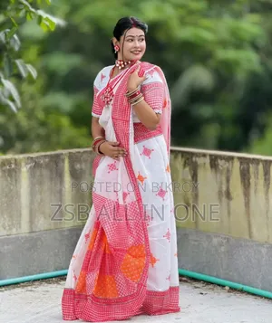 ✨ পুজো স্পেশাল ভাইরাল গামছা প্রিন্ট শাড়ি ✨