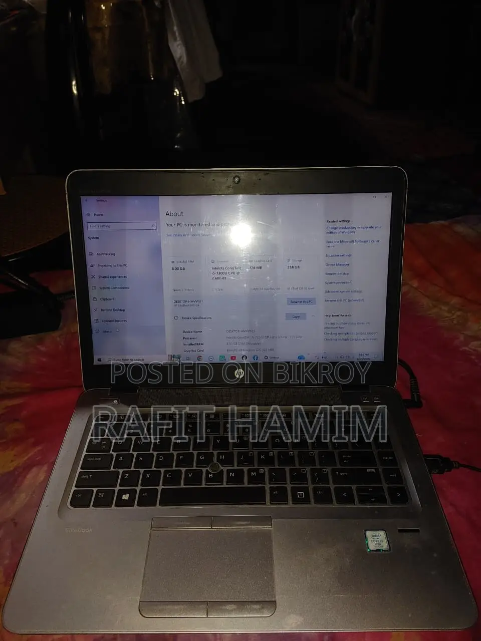 Laptop HP EliteBook 840 G3 8GB Intel Core i7 SSD 256GB