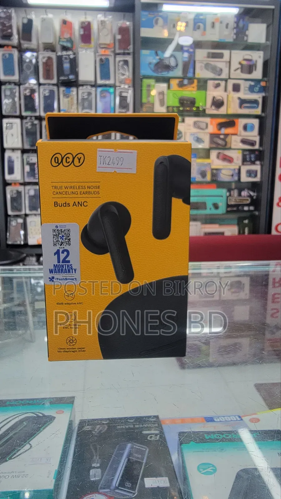 QCY Buds ANC HT15 45dB Adaptive ANC Wireless Earbuds