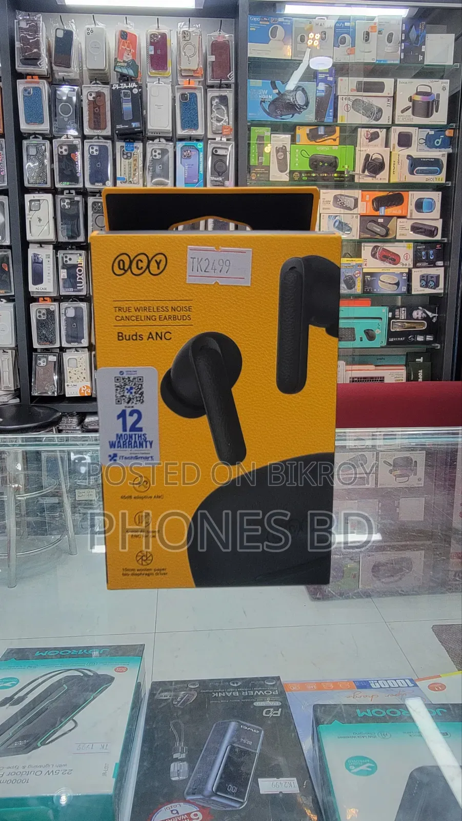 QCY Buds ANC HT15 45dB Adaptive ANC Wireless Earbuds