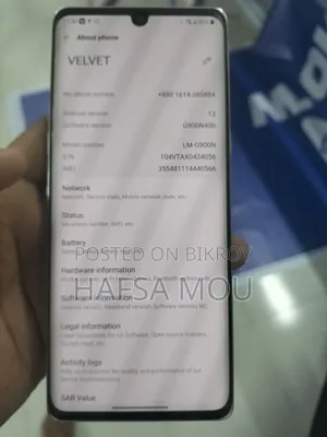 LG Velvet 5G 128 GB Black